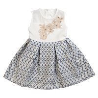 <b>LILAX</b><br>Платье с вышивкой из камней LILAX 4204 для девочек, цвет голубой